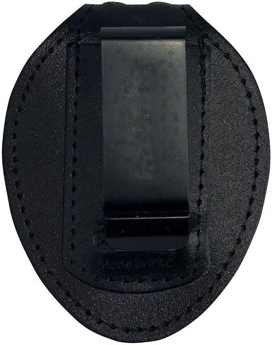 Ryno Gear's Private Security Officer Universal Oval Badge + Holder: Standard Leather Shield Case with, Hook Fastener, 2-5/8" x 3-5 (Oval Badge, Brass Badge) in Saudi Arabia