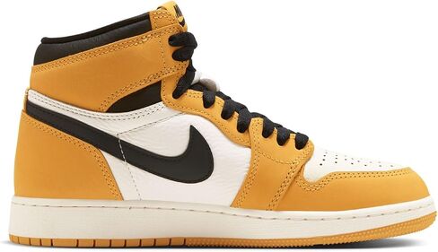 Jordan Big Kid's 1 Retro High OG Yellow Ochre/Black-Sail (FD1437 701) in Saudi Arabia
