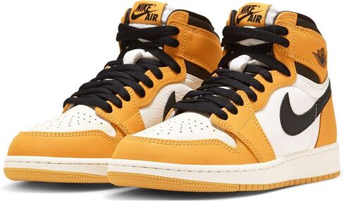 Jordan Big Kid's 1 Retro High OG Yellow Ochre/Black-Sail (FD1437 701) in Saudi Arabia