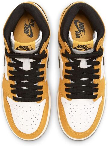 Jordan Big Kid's 1 Retro High OG Yellow Ochre/Black-Sail (FD1437 701) in Saudi Arabia