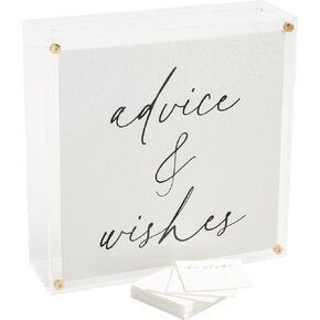 Mud Pie Acrylic Letter Box; 10" X 10"