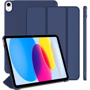 غطاء iPad من الجيل العاشر، حافظة iPad 10، خاصية التنبيه والنوم التلقائي، حافظة رفيعة قابلة للطي لجهاز iPad الجيل العاشر، حافظة غطاء ذكية خفيفة الوزن لجهاز iPad 10.9، وردي