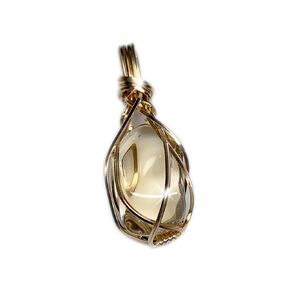 Golden Citrine Crystal Necklace pendant | Large Silver Handcrafted Natural Citrine Stone Necklace | Un-treated Citrine Birthstone solar plexus necklace gemstones C66 (Sterling Silver, Citrine, L)
