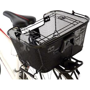 Axiom Pet Basket with Rack and Handlebar Mounts (Black)