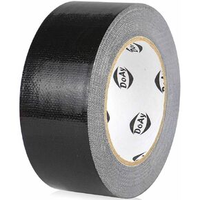 Black Duct Tape Heavy Duty - Upgraded to 9-Mil Thickness, 2 Inches x 40 Yards, Bright Color, Waterproof, Easy to Tear - Great for DIY, Repairs, Industrial, Professional Use, Indoor & Outdoor Use