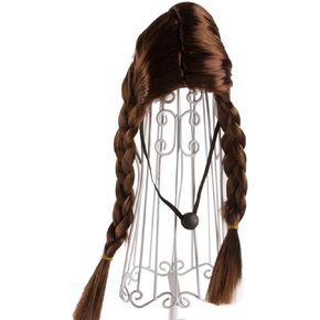 Double Braids Wigs for Cats Carnivals Dress up Costume Pet Wigs Halloween Cosplay Party Headwear Cat Dogs Accessories Nylon