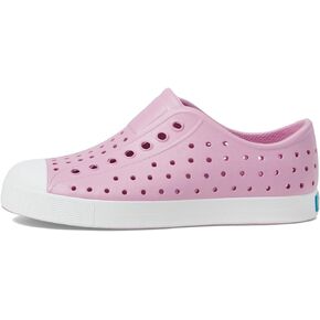 Native Shoes Kids Jefferson (طفل صغير/طفل كبير) - أحذية للأطفال - جزء علوي من مادة EVA - بطانة ونعل داخلي من مادة EVA باللون الوردي البارد/الأبيض الصدفي 4 Big Kid M in Kuwait