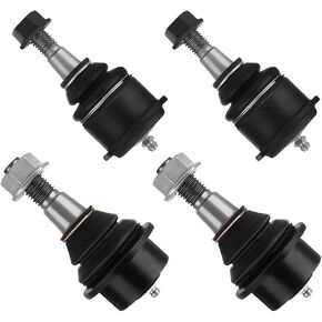 SCITOO 4pcs Front Suspension Kit Lower Upper Ball Joint Fit 1999-2007 For Chevy Silverado 1500 4WD 2003-2005 Silverado 1500 AWD 2004-2007 Silverado 1500 RWD 2000-2006 Tahoe