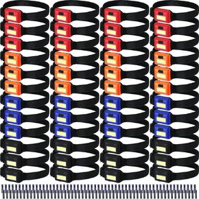48 Pack LED Headlamp Flashlight Bright Waterproof Head Lamp Torch Cob Flood Head Light Bulk 800 lumens with 3 Modes 144 AAA Batteries for Adult Kids Running Camping Night Survival, 4 Colors