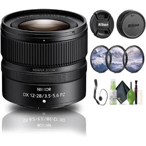 Nikon NIKKOR Z DX 12-28mm f/3.5-5.6 PZ VR Lens Z (20118) + Filter Kit + Cap Keeper + Cleaning Kit in Saudi Arabia