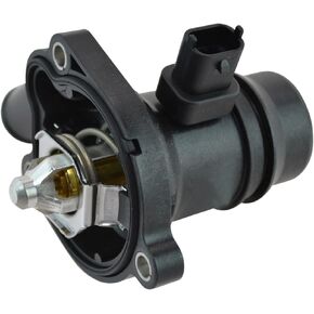 TRQ Thermostat Coolant Housing Water Outlet Compatible with Chevy Buick 1.4L