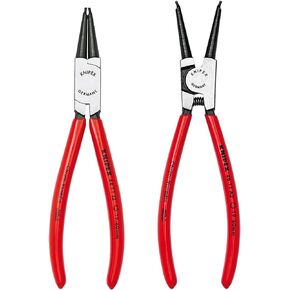 KNIPEX Tools - 2 Piece Circlip Pliers Set (9K008018US), Red