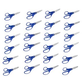 Colorations Blunt Tip Scissors, Stainless Steel Blades, Set of 24, Beginner Scissors, Quality (Item # CBS24PK)