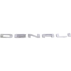 1Pc Denali Emblem Badge for 2019-2024 Sierra and Yukon Letters Emblems Chrome - Door Tailgate 1500 HD, 2500 HD, 3500 HD AT4 Nameplate Badge Replacement for Sierra Denali