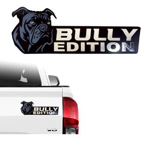 Dog Edition Car Badges, 3D Dog Car Badge Laser Cutting Car Emblem, Car Exterior Emblems Badge,Cute Dogs Badge Rated Car Decals Bumper Stickers Decoration(Bully)
