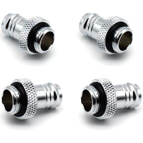 G1/4" to 3/8" Barb Fitting，LBTODH 4pcs Pagoda Barb Elbow Water Cooling Fittings for Computer Water Cooling System(Black)