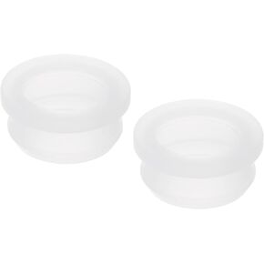 MECCANIXITY 2Pcs Snap Rubber Grommet Hole Plug Mount Dia 34.6mm ID 28.5mm H 12.7mm Seal Anti-Scratch for Electrical Box Cable Pipe Transparent