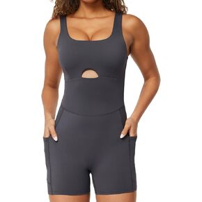 Jumpsuits For Women Tummy Control One Piece Shorts Sleeveless Onesies Bodycon Rompers Casual Summer Outfits in Kuwait