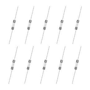 Heyiarbeit Glass Fuses Axial with Lead Wire 250V 6A Time Delay Slow Blow for Energy Saving Lamp Bulb 8pcs (T6A)