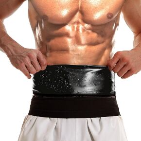 Waist Trainer for Men, Sauna Sweat Waist Trimmer for Men, Workout Sauna Slimming Belt Exercise Gym Gear