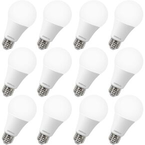 LED Light Bulbs, 60 Watt Equivalent LED Bulbs A19, 2700K Soft White, 800 Lumens, E26 Standard Base, Non-Dimmable, 8.5W Warm White LED Bulbs for Bedroom Living Room, 3 Pack