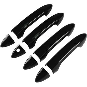 Car Door Handle Cover Compatible for Honda Accord 2013-2017Accessories Compatible for Honda Pilot 2022 2021-2016 Without Smart Key Holes (Glossy Black)