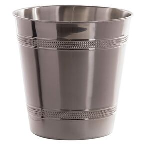 BINO Metal Waste Basket for Home, Office, Bathroom, Dorm, Kitchen and More - Trash Can Bin for Bedroom - Desk Trash Can - Room Trash Can - Home Essentials
