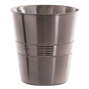 BINO Metal Waste Basket for Home, Office, Bathroom, Dorm, Kitchen and More - Trash Can Bin for Bedroom - Desk Trash Can - Room Trash Can - Home Essentials
