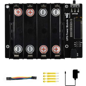 Waveshare UPS Power Module for Jetson Nano with 5V Uninterruptible Power Supply Multi Battery Protection Circuits