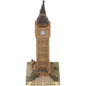 Alipis Big Ben Ornaments UK Clock Tower Figurines London Souvenirs Gifts London Landmark Figurine UK Building Sculpture Big Ben Building Model Models Decor Travel Desktop Resin U.k.
