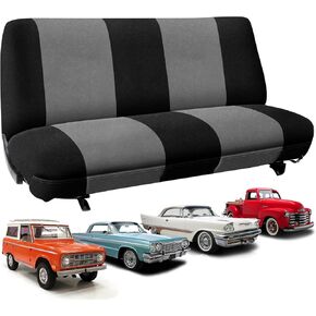 غطاء مقعد عالمي مناسب لمقاعد الشاحنة والسيارة، حماية قوية وتدوم طويلاً من المخمل الهولندي غطاء وسادة السيارة (أسود ورمادي) in Kuwait