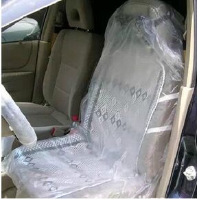 50pcs Car Disposable Plastic Waterproof Seat Cover Protector Mechanic Valet