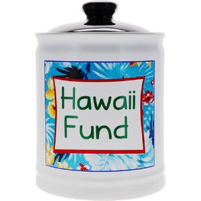 Cottage Creek Hawaii Fund Piggy Bank, Hawaiian Candy Jar, Hawaii Party Decorations, Hawaii Gifts