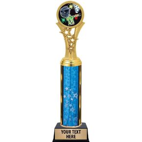 Paintball Trophies, 11" Blue Stars Paintball Trophy Award, Free Engraving Prime