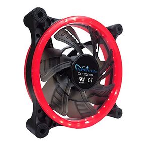 APEVIA 12L-CWH 120mm Silent Dual Rings White LED Fan with 32 x LEDs & 8 x Anti-Vibration Rubber Pads