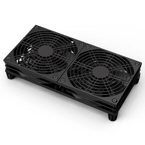 VTRETU Quiet USB Interface Cooling Fan,Used for Router Rack DIY Audio Video Network Cabinet Server Cooling Project and Equipment Workstation Xbox PS5 Cooling Accessories（240 * 120 * 25mm)