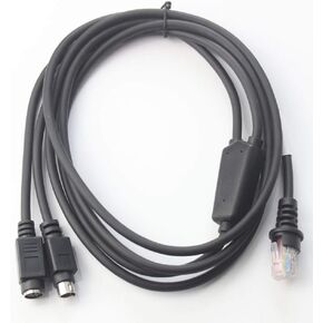 PS/2 KBW Keyboard Wedge Barcode Scanner Cable Compatible with Metrologic MS7120 MS9540 MS5145 MS1690 PS2 Keyboard Wedge Cable
