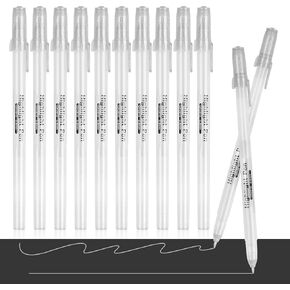 قلم جل EooUooIP - 10 قطع من أقلام حبر جل قلم كرة دوارة جل (0.8 مم) للكتابة الفنية والاستخدام المكتبي - عبوات الحبر in Kuwait