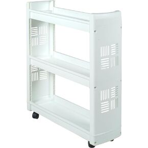 Whirlpool 1903WH Genuine OEM Rolling Laundry Storage Cart, White – Replaces 1903
