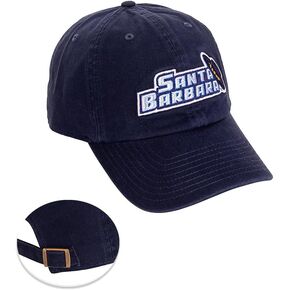 University of California Santa Barbara Baseball Hat UCSB Gauchos Brimmed Embroirderd Hats Cap Adjustable Cloth Strap Adult (Style B) Blue