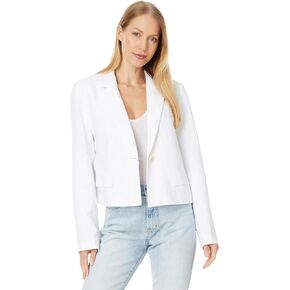 سترة Madewell النسائية القصيرة من الكتان المكرر