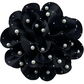 Flower Brooch, Dainty Satin Fabric Rose Flower Extra Big Lapel Pins Elegant Silk Camellia Brooches For Women Wedding Party Banquet Ceremony Dress Suit Accessories Jewelry Gifts