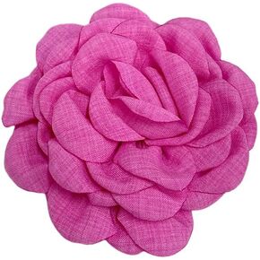 Dainty Fabric Peony Flower Brooches Pin Delicate Camellia Flower Brooch Classic for Women Wedding Party Dance Banquet Elegant Lapel Pins Dress Suit Ceremony Clothes Accessories Jewelry Gifts 100mm