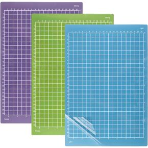 3pcs 8.5x12" Cutting Mat for Cricut Joy Xtra (StandardGrip, LightGrip, StrongGrip), Reusable Cutting Mats for Crafts & Protective Film Variety Standard Grip Machine Mat for Cricut Accessories