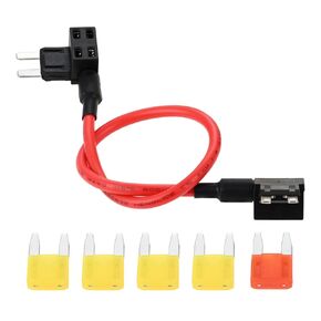 Aupoko TIPM Bypass Cable, Fuse Holder Fuse Adapter Compatible with Dodge Ram 1500 2500 3500 Jeep Chrysler VW 2007-2016, Replace CBWPR091AA(14AWG Wire/20AMPs)