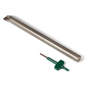 3/4'' x 10'" Indexable Boring Bar, Right-Hand Sclcr S12S-SCLCR Turning Tool Holder with 1PC Indexable Carbide Turning Insert CCMT09T304(CCMT32.5)