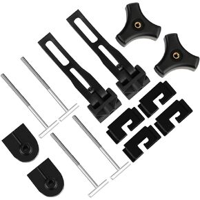 Tonneau Cover Clamp Rigid Tri-fold Four-fold Carriage Cover Fasteners for Pickup Truck Bed Cover T-Bolts Front Clamps Rear Clamps Accessories Replacement Parts 2X Rear Clamp