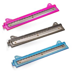 Officemate Ring Binder Punch, 3 Sheet Capacity, Comes in Assorted Colors - Pink/Teal/Smoke(90112)