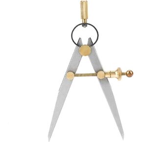 100mm Carbon Steel Leather Compass Rotating Scratch Leathercraft Divider for Scoring Edges