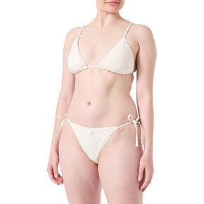 Emporio Armani Women's Standard Triangle and String Brazilian Sangallo Lace Bikini Set